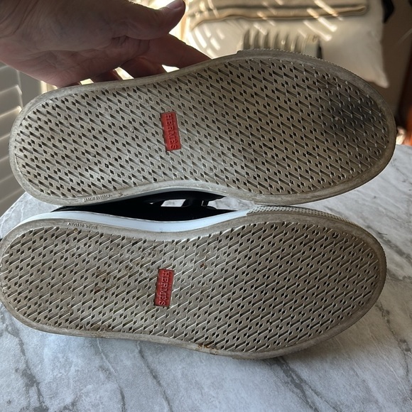 VGC HERMES day Leather trainers with Kelly buckle in black leather size 37.5 - Picture 7 of 7